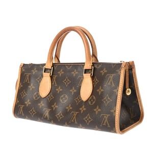 Louis Vuitton Canvas Handbag Popincourt Monogram Brown